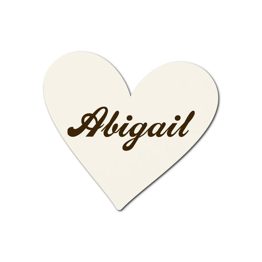 Individually Personalized Wedding Prints on Diecut Cardstock - Shape S93
