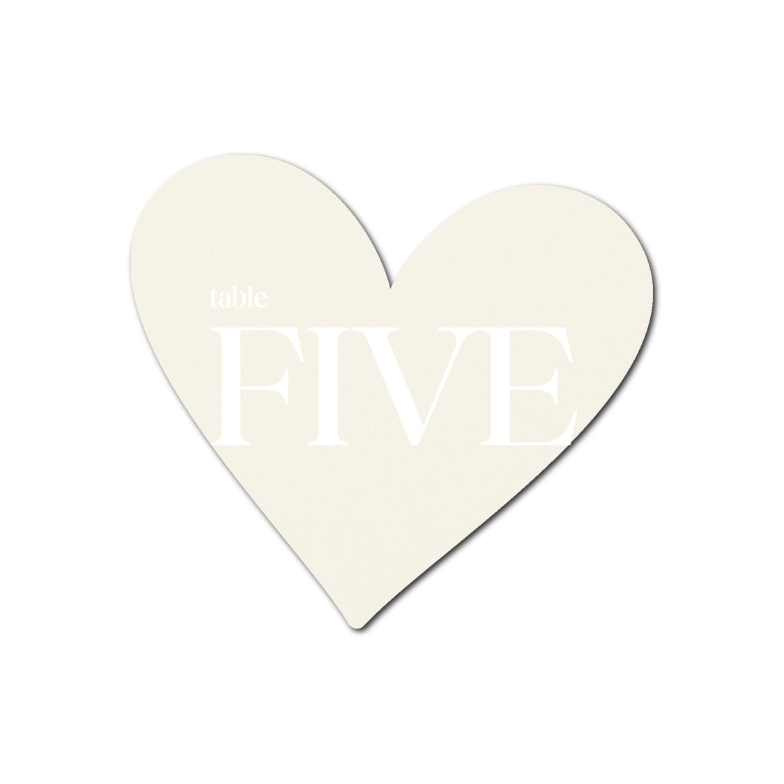 Individually Personalized Wedding Prints on Diecut Cardstock - Shape S93