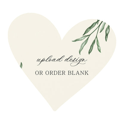 Custom Wedding Prints on Diecut Shaped Cardstock | Shape S93