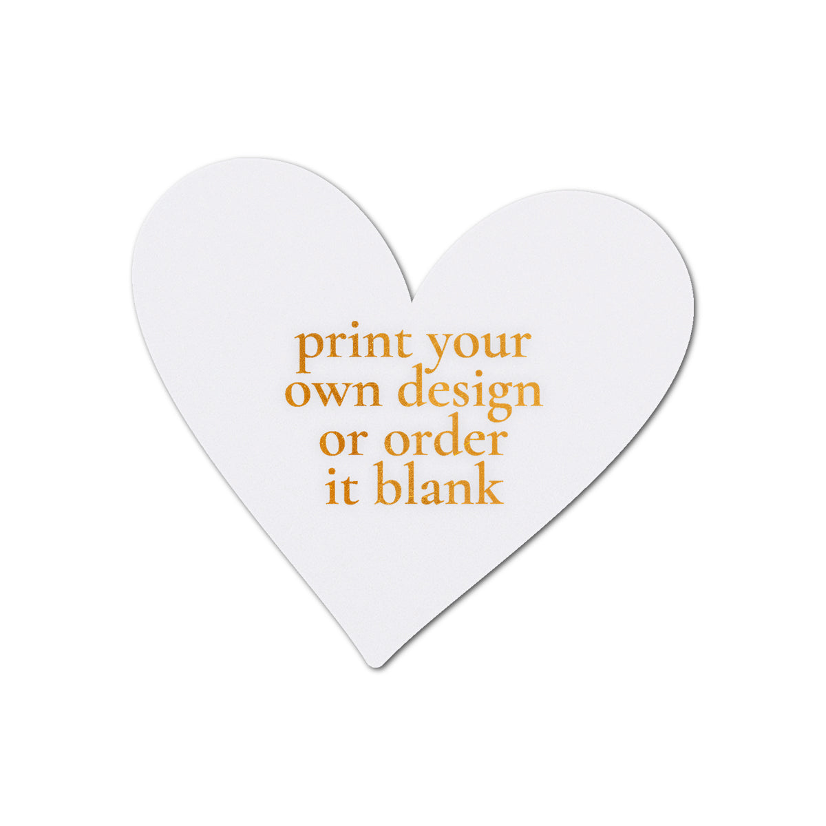 Custom Wedding Prints on Diecut Shaped Cardstock | Shape S93