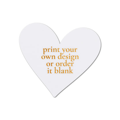 Custom Wedding Prints on Diecut Shaped Cardstock | Shape S93