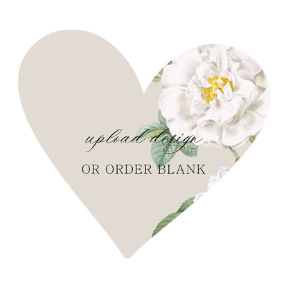 Custom Wedding Prints on Diecut Shaped Cardstock | Shape S93
