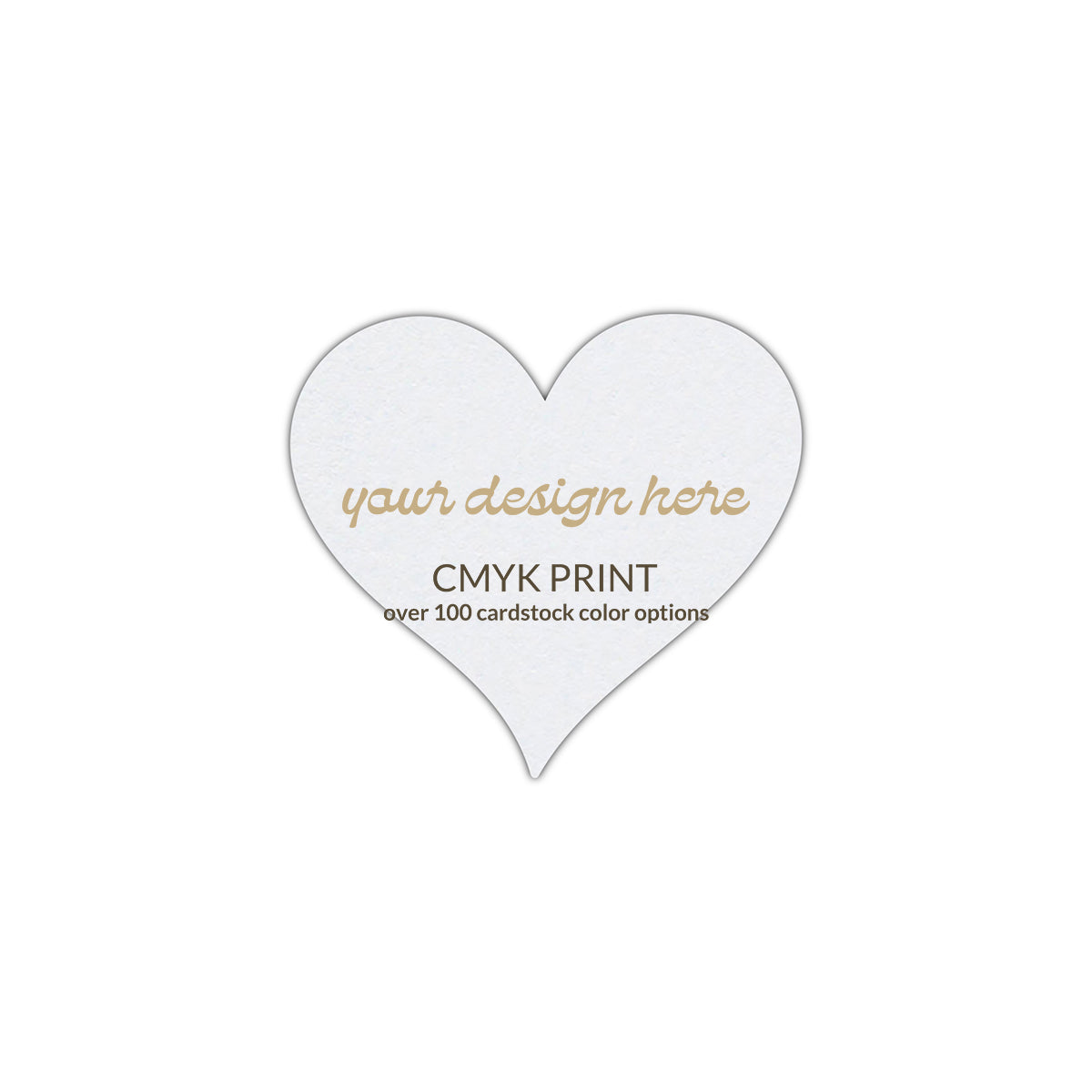 Shape S94 Diecut Card | CMYK Print | 4" x 4"