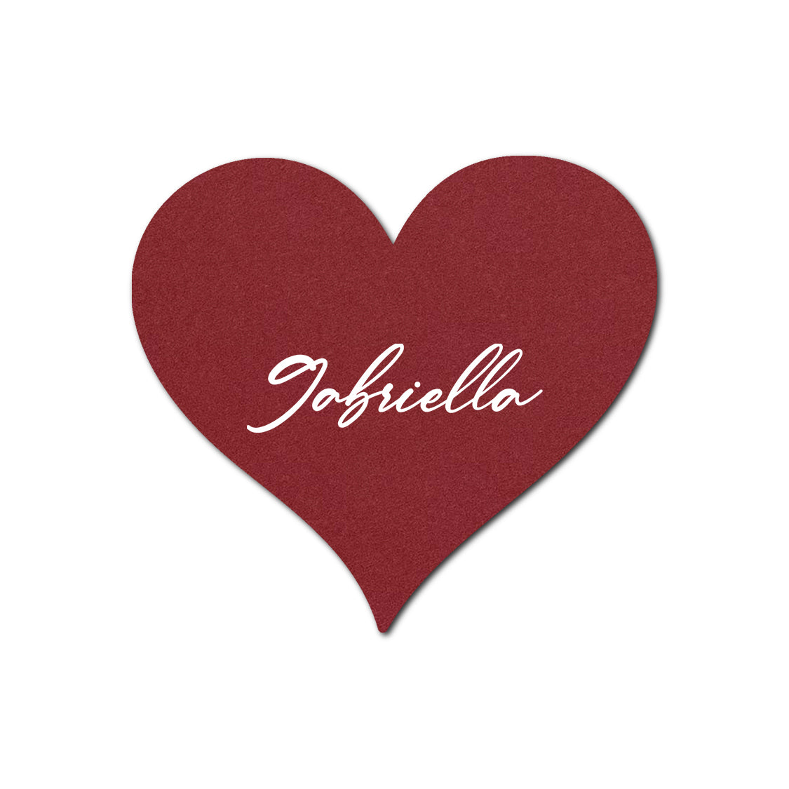 Individually Personalized Wedding Prints on Diecut Cardstock - Shape S94