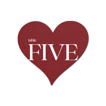Individually Personalized Wedding Prints on Diecut Cardstock - Shape S94