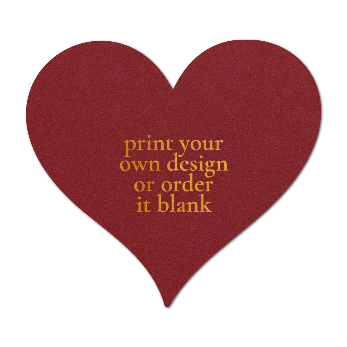 Custom Wedding Prints on Diecut Shaped Cardstock | Shape S94