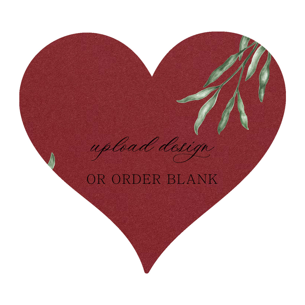 Custom Wedding Prints on Diecut Shaped Cardstock | Shape S94