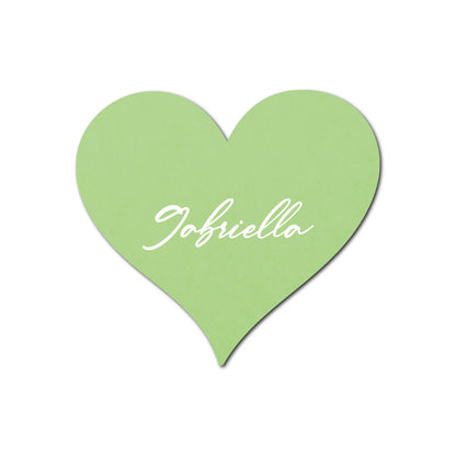 Individually Personalized Wedding Prints on Diecut Cardstock - Shape S94