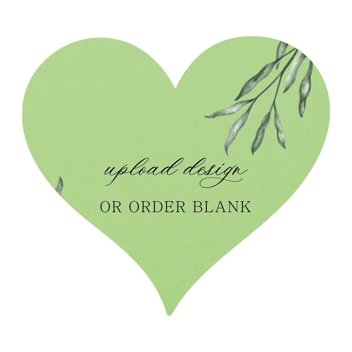 Custom Wedding Prints on Diecut Shaped Cardstock | Shape S94