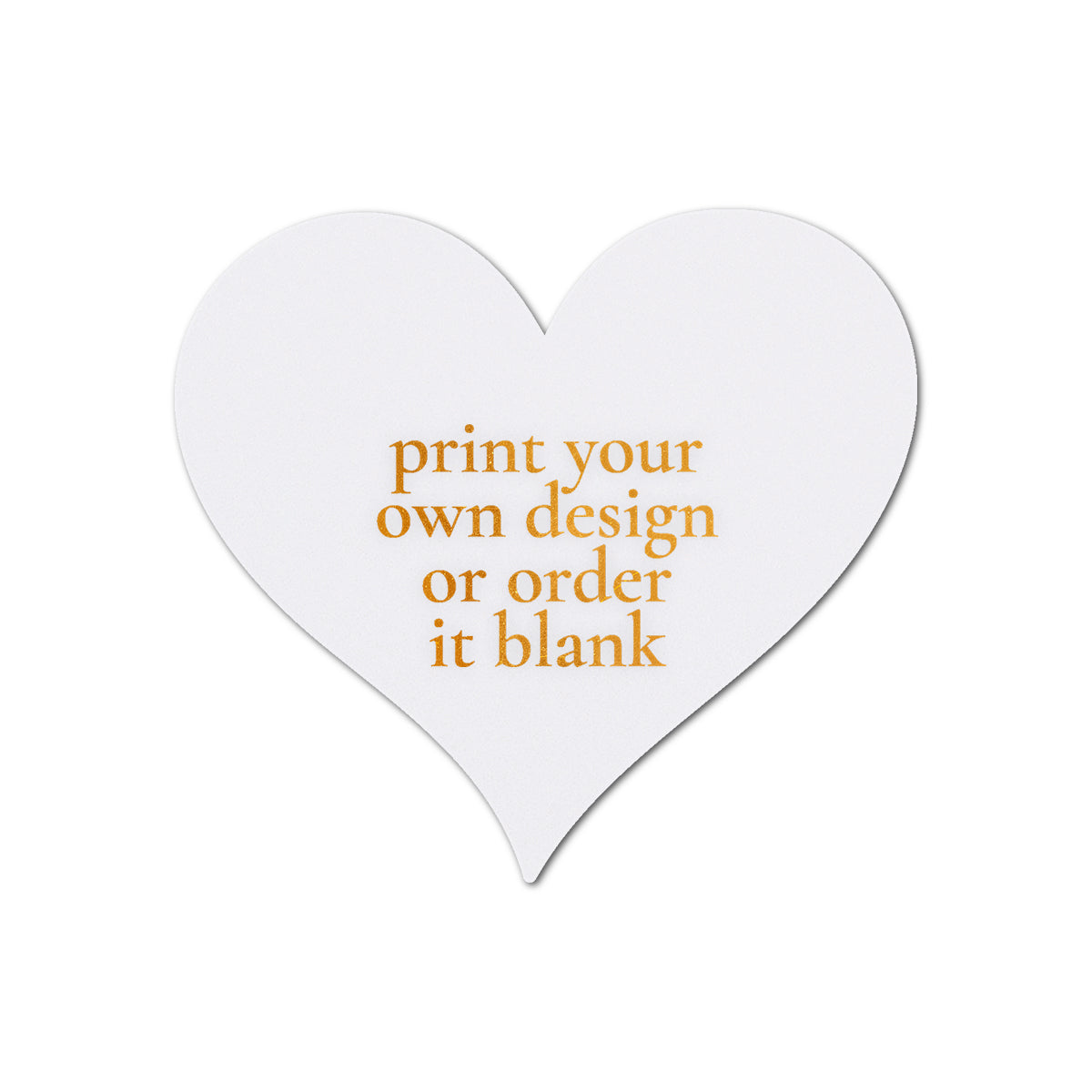 Custom Wedding Prints on Diecut Shaped Cardstock | Shape S94