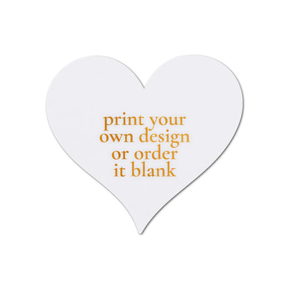 Custom Wedding Prints on Diecut Shaped Cardstock | Shape S94