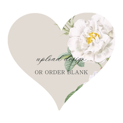 Custom Wedding Prints on Diecut Shaped Cardstock | Shape S94