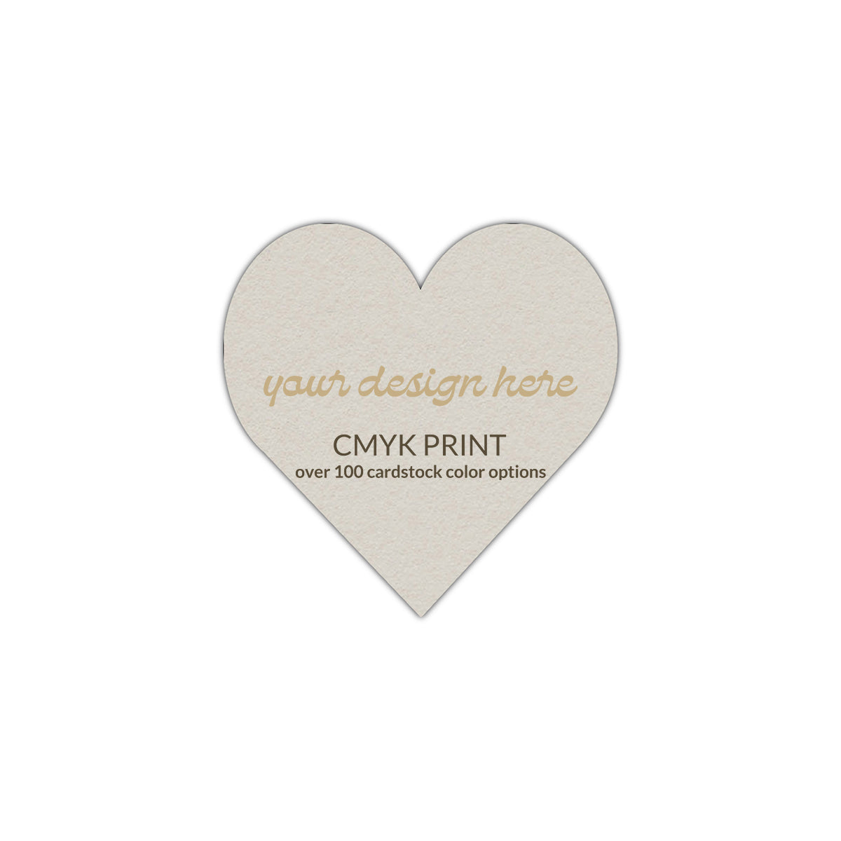 Shape S95 Diecut Card | CMYK Print | 5" x 5"