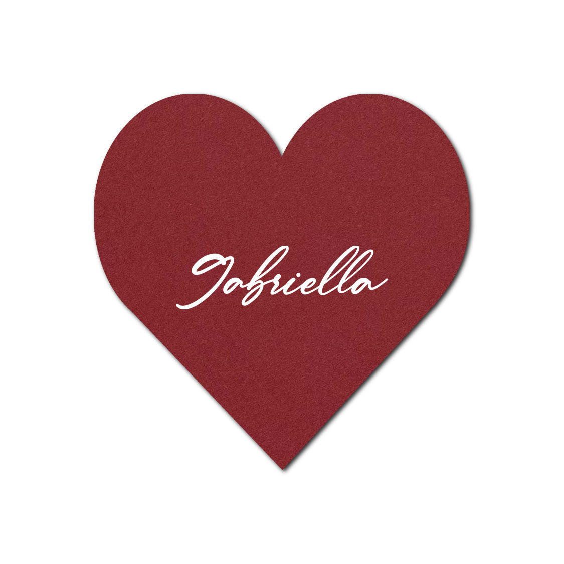 Individually Personalized Wedding Prints on Diecut Cardstock - Shape S95