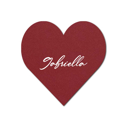 Individually Personalized Wedding Prints on Diecut Cardstock - Shape S95