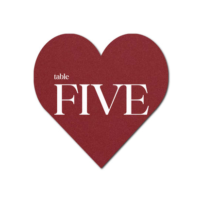 Individually Personalized Wedding Prints on Diecut Cardstock - Shape S95