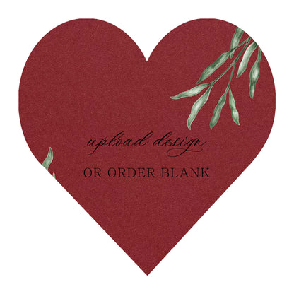 Custom Wedding Prints on Diecut Shaped Cardstock | Shape S95