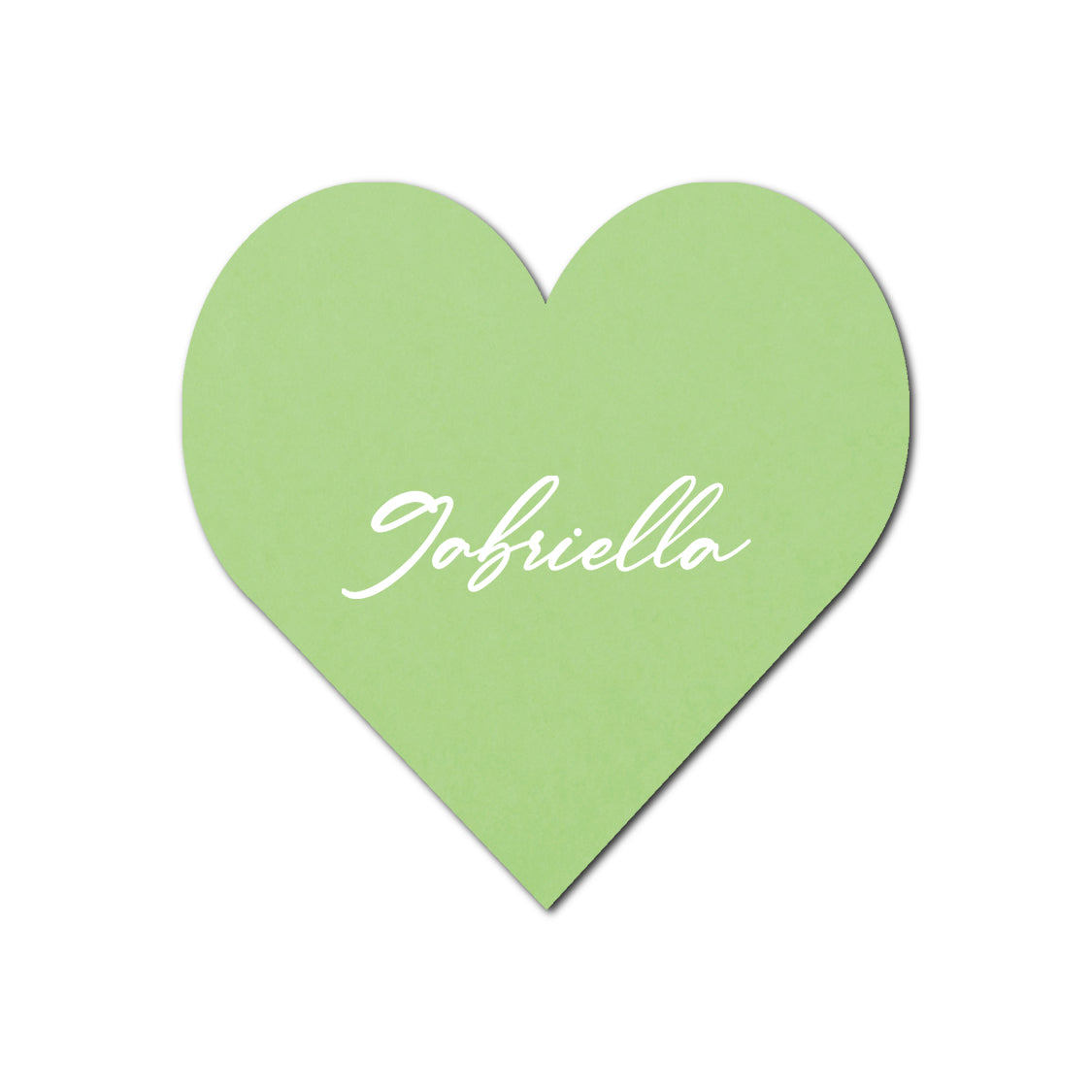 Individually Personalized Wedding Prints on Diecut Cardstock - Shape S95