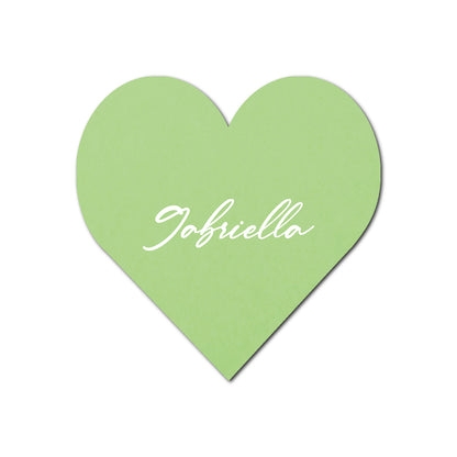 Individually Personalized Wedding Prints on Diecut Cardstock - Shape S95