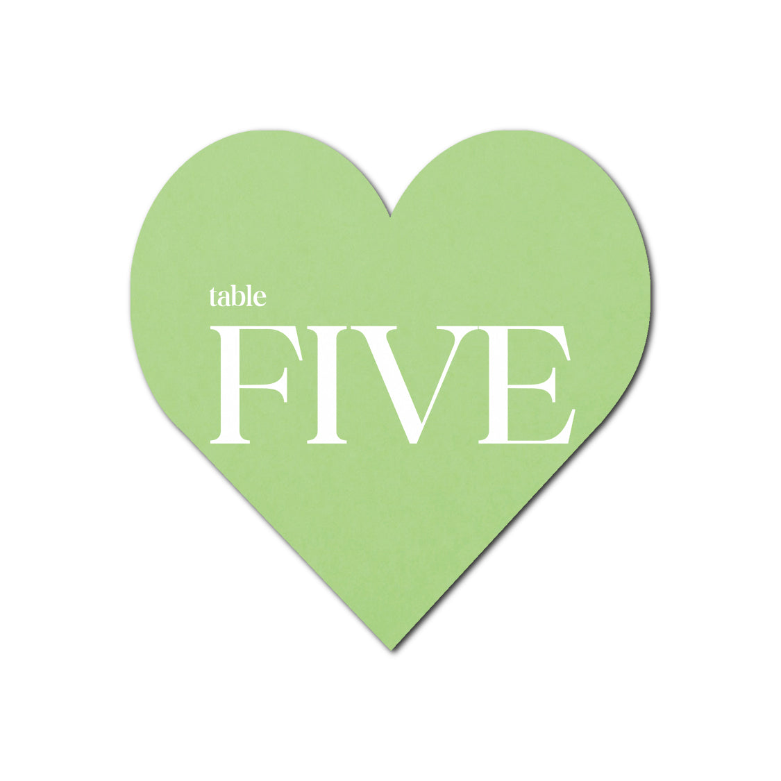 Individually Personalized Wedding Prints on Diecut Cardstock - Shape S95
