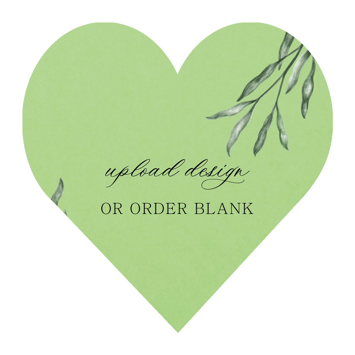 Custom Wedding Prints on Diecut Shaped Cardstock | Shape S95