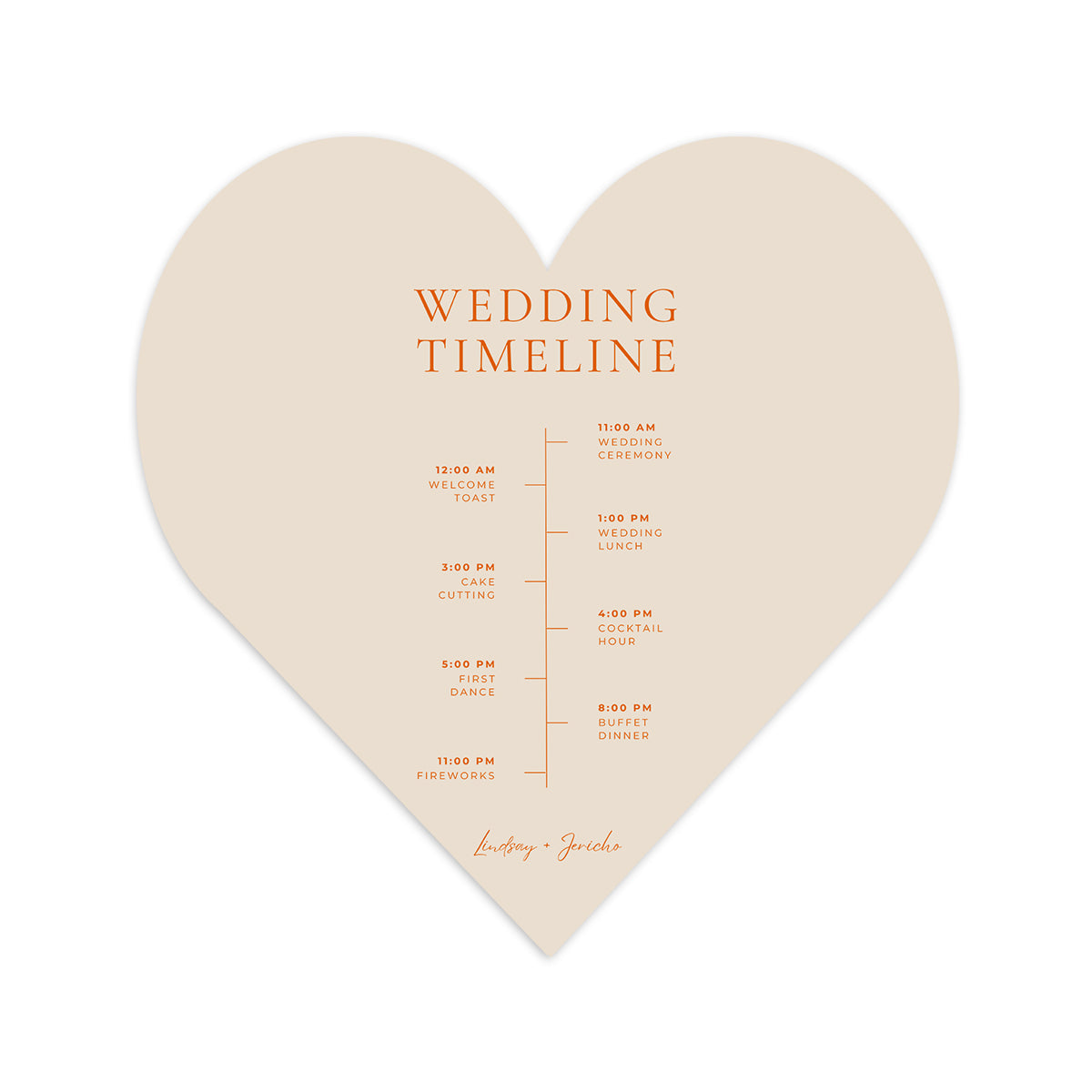 Personalized Wedding Cards | Fully Custom Print | Signature Shape SS95
