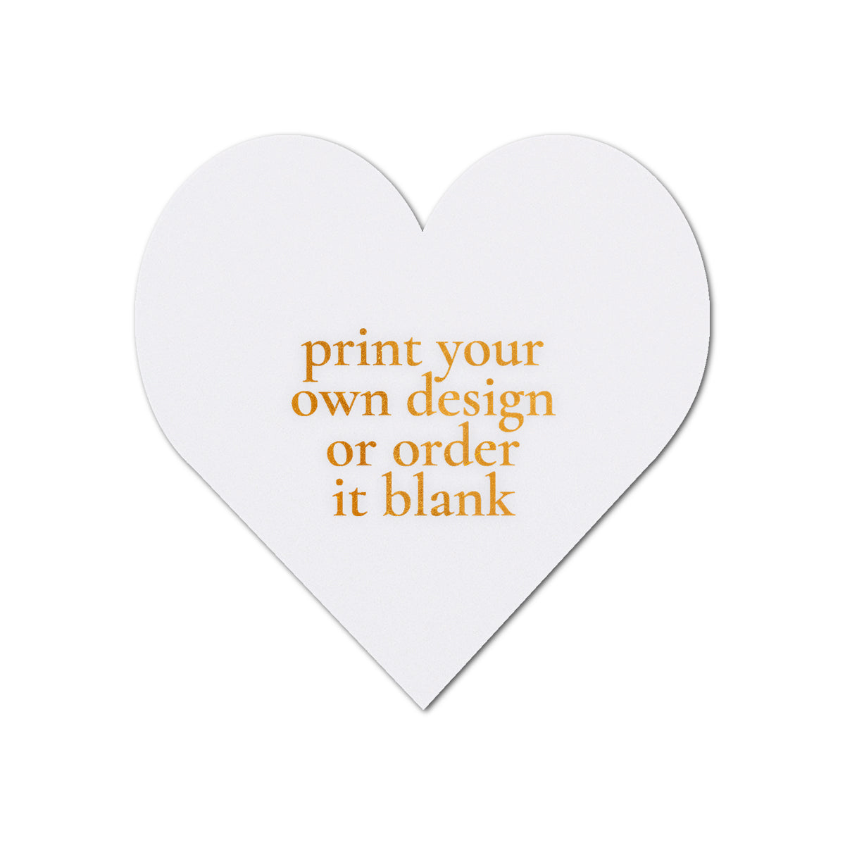 Custom Wedding Prints on Diecut Shaped Cardstock | Shape S95