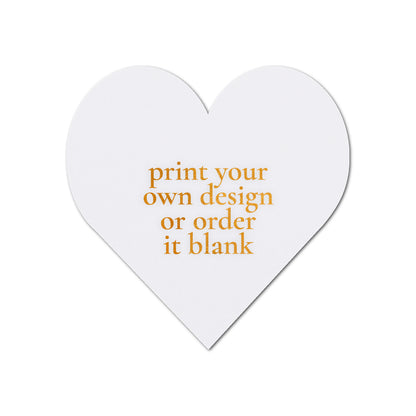 Custom Wedding Prints on Diecut Shaped Cardstock | Shape S95