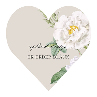 Custom Wedding Prints on Diecut Shaped Cardstock | Shape S95