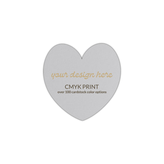 Shape S96 Diecut Card | CMYK Print | 2" x 2"