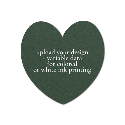 Individually Personalized Wedding Prints on Diecut Cardstock - Shape S96