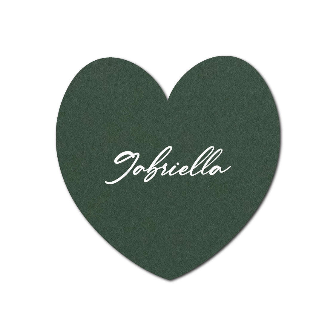 Individually Personalized Wedding Prints on Diecut Cardstock - Shape S96