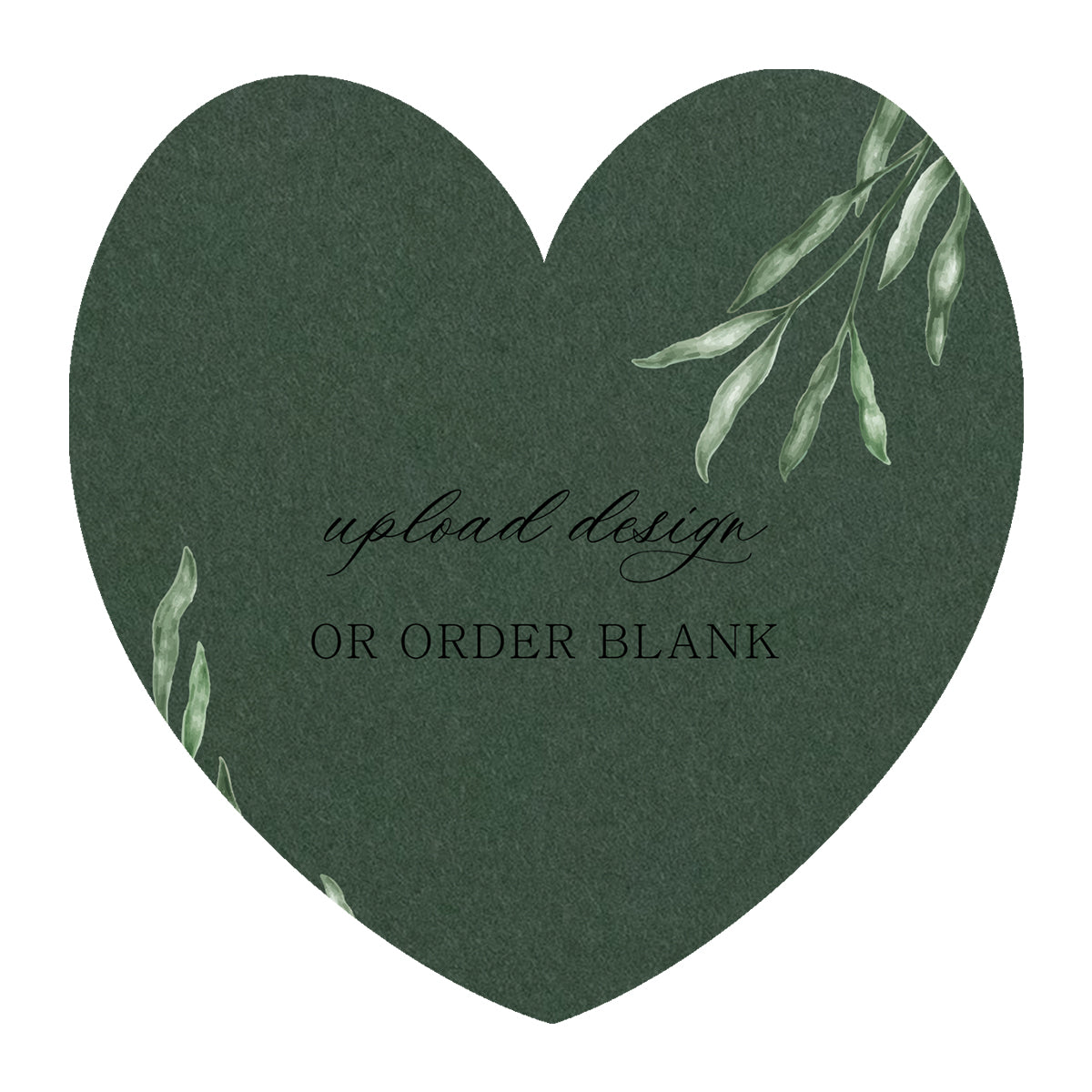 Custom Wedding Prints on Diecut Shaped Cardstock | Shape S96