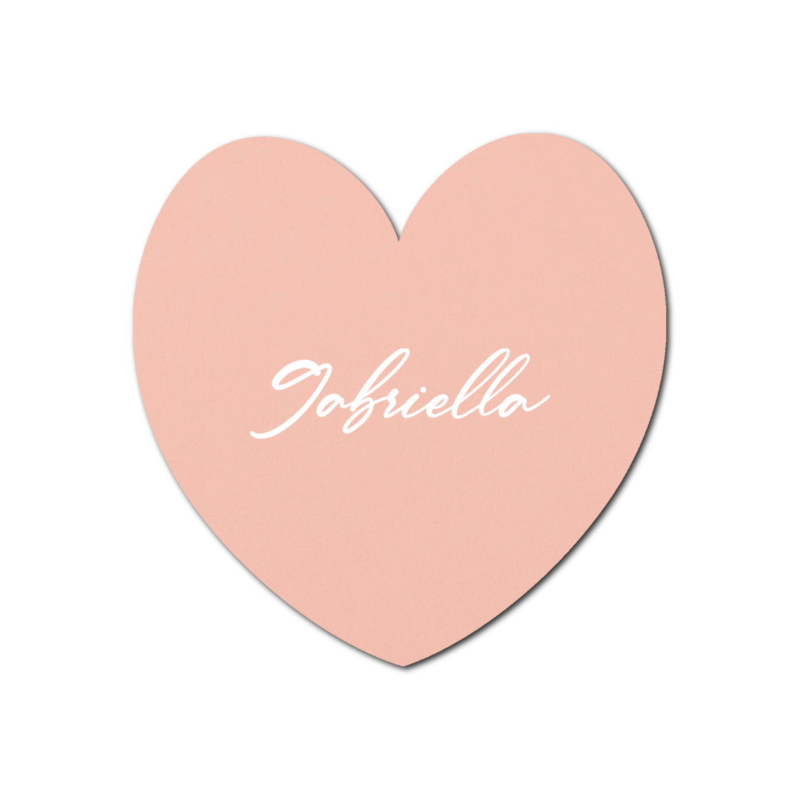 Individually Personalized Wedding Prints on Diecut Cardstock - Shape S96