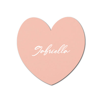 Individually Personalized Wedding Prints on Diecut Cardstock - Shape S96
