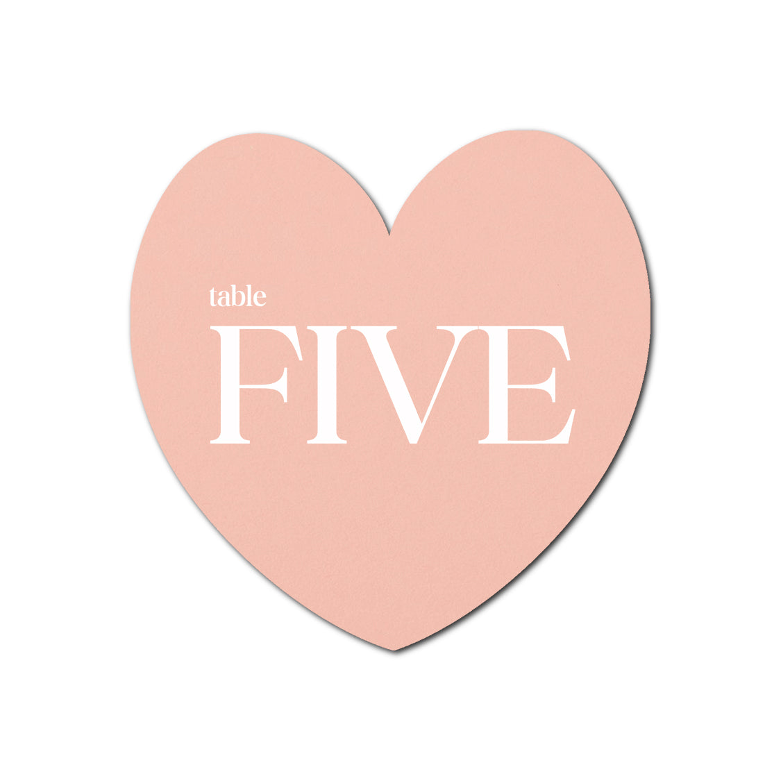 Individually Personalized Wedding Prints on Diecut Cardstock - Shape S96