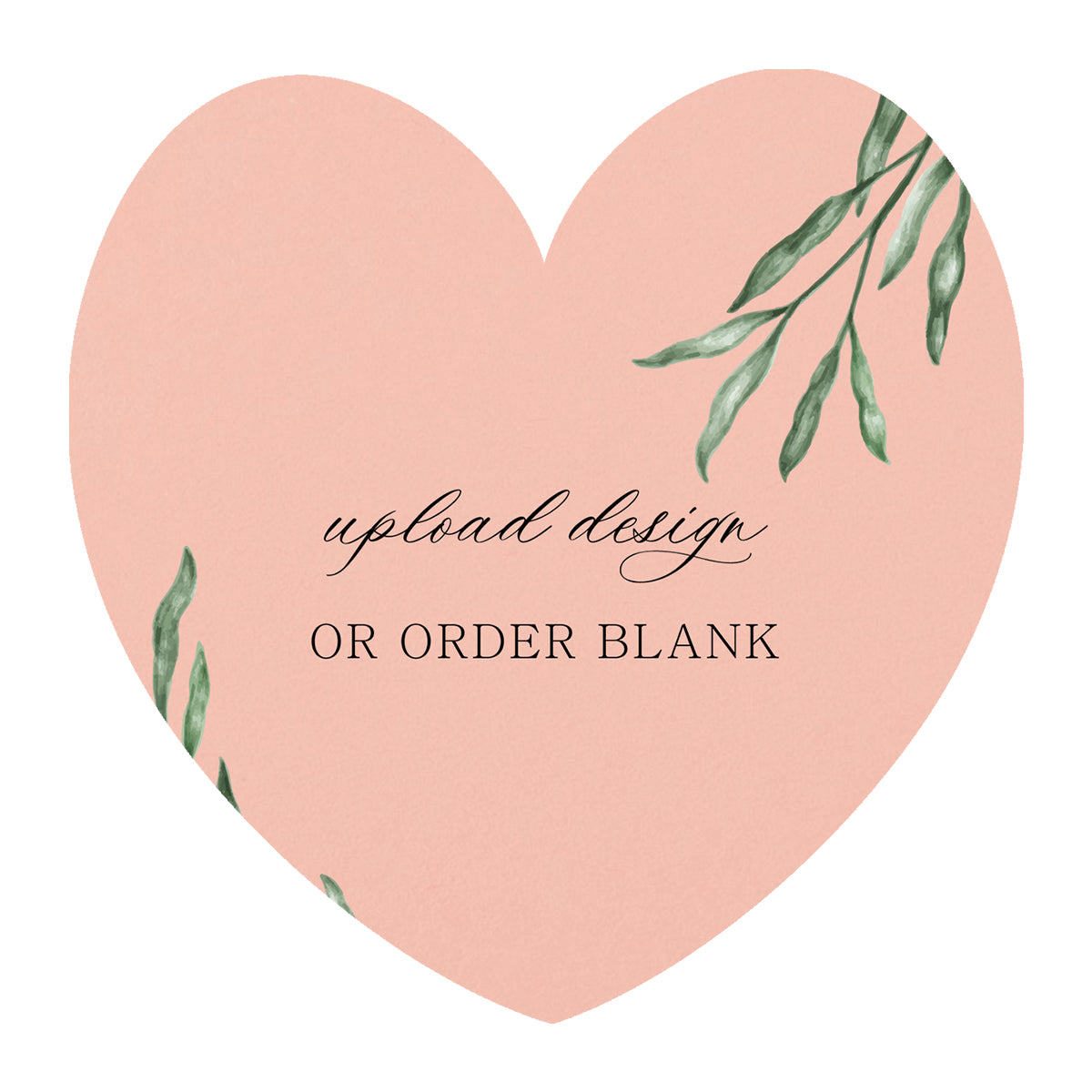 Custom Wedding Prints on Diecut Shaped Cardstock | Shape S96