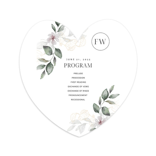 Personalized Wedding Cards | Fully Custom Print | Signature Shape SS96