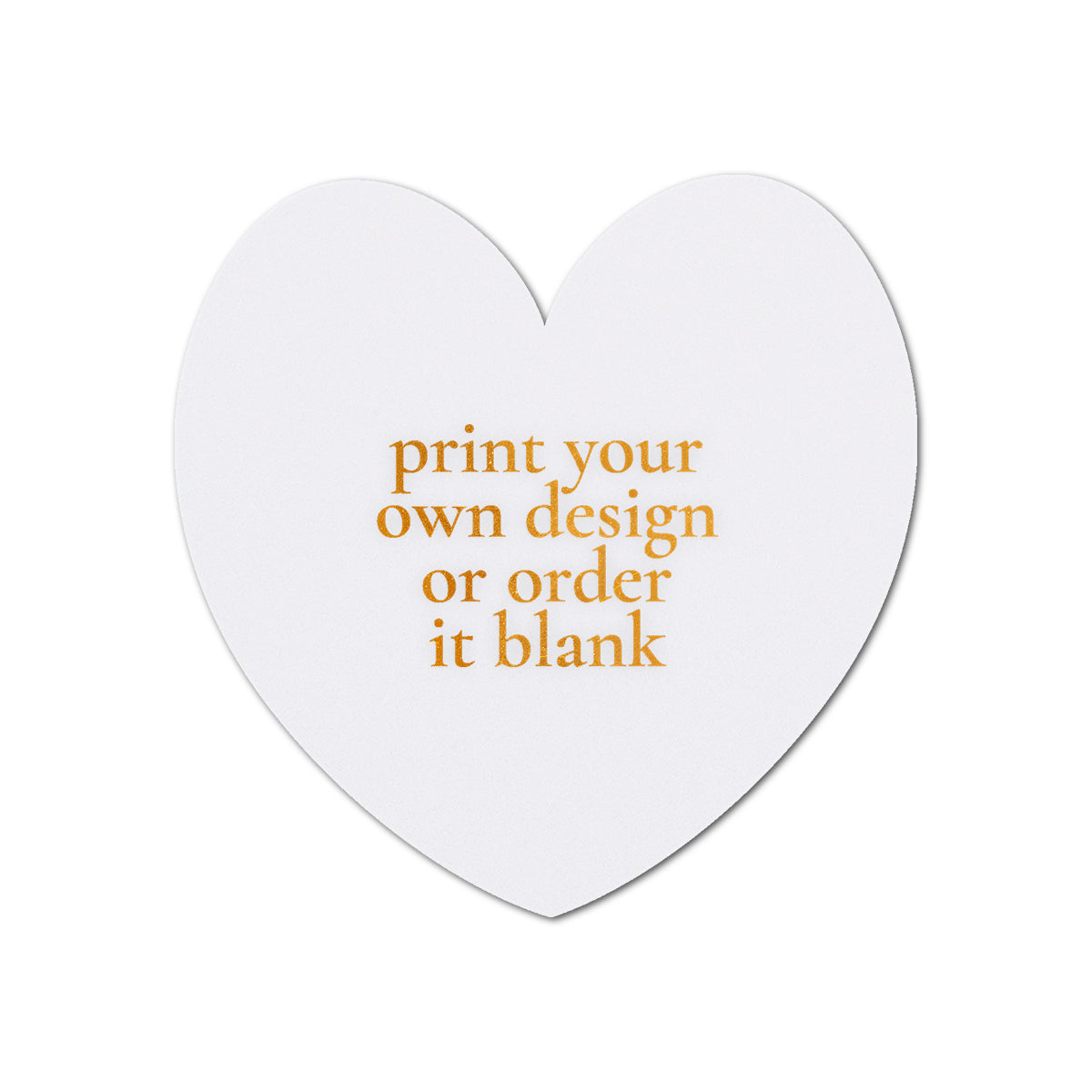 Custom Wedding Prints on Diecut Shaped Cardstock | Shape S96