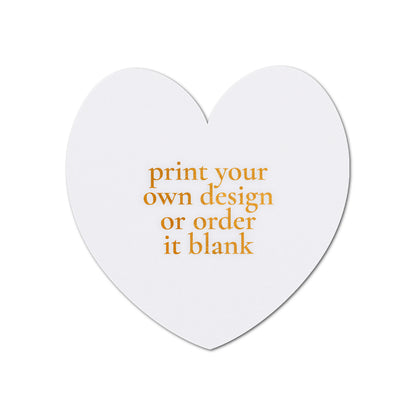 Custom Wedding Prints on Diecut Shaped Cardstock | Shape S96