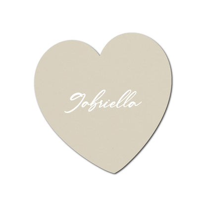 Individually Personalized Wedding Prints on Diecut Cardstock - Shape S97