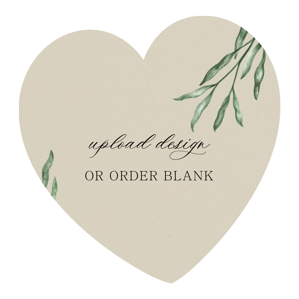 Custom Wedding Prints on Diecut Shaped Cardstock | Shape S97