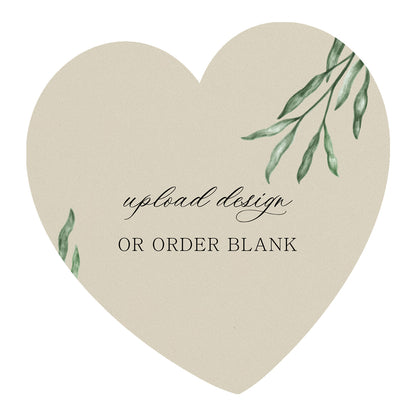 Custom Wedding Prints on Diecut Shaped Cardstock | Shape S97