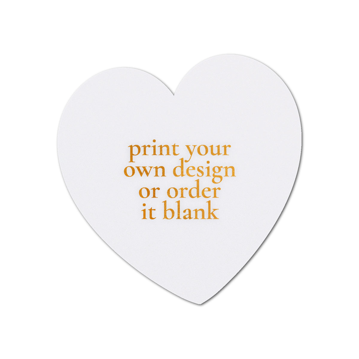 Custom Wedding Prints on Diecut Shaped Cardstock | Shape S97