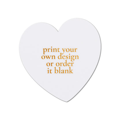 Custom Wedding Prints on Diecut Shaped Cardstock | Shape S97