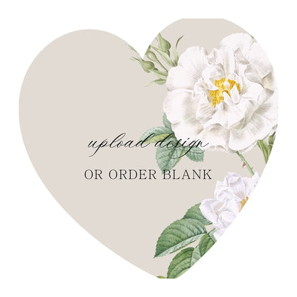 Custom Wedding Prints on Diecut Shaped Cardstock | Shape S97