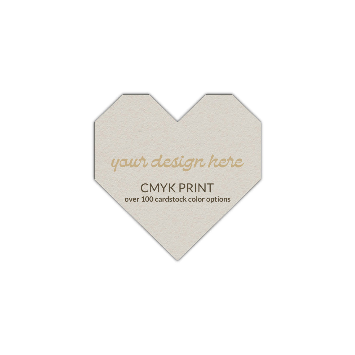 Shape S98 Diecut Card | CMYK Print | 5" x 5"