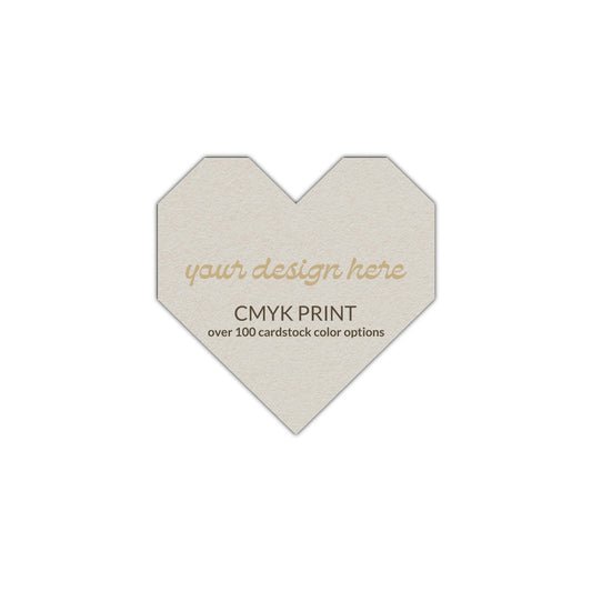 Shape S98 Diecut Card | CMYK Print | 2.5" x 2.5"