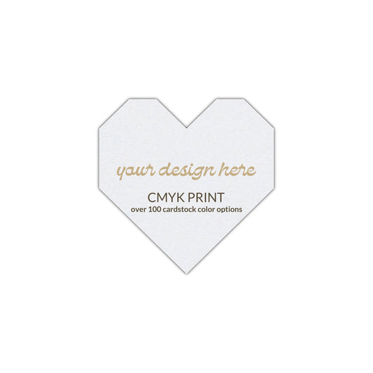 Shape S98 Diecut Card | CMYK Print | 2.75" x 2.75"