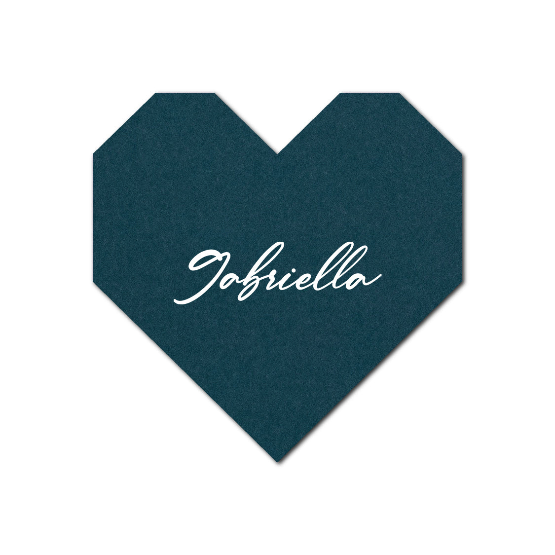 Individually Personalized Wedding Prints on Diecut Cardstock - Shape S98